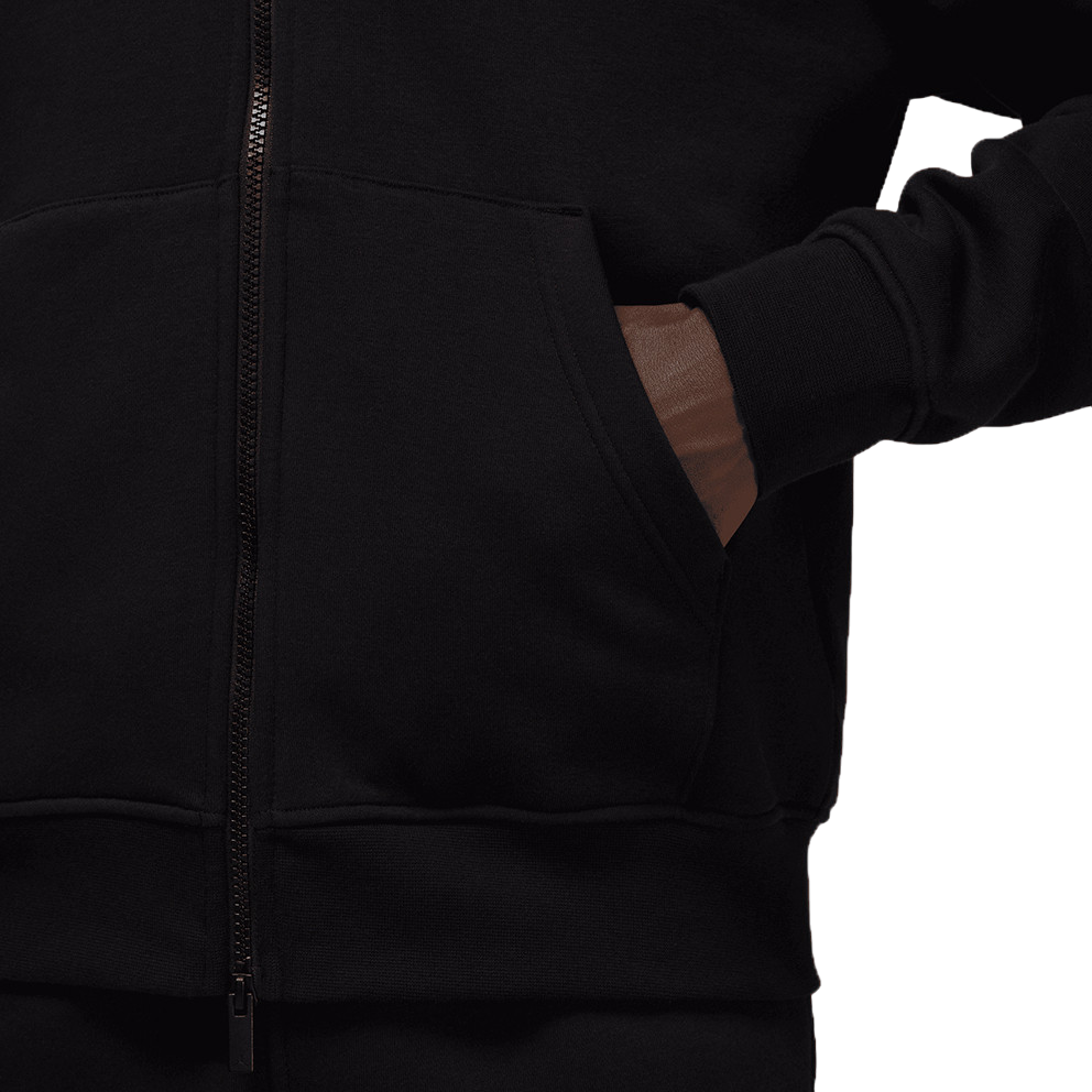 Jordan felpa con cappuccio e cerniera intera Brooklyn Fleece FV7289-010 nero