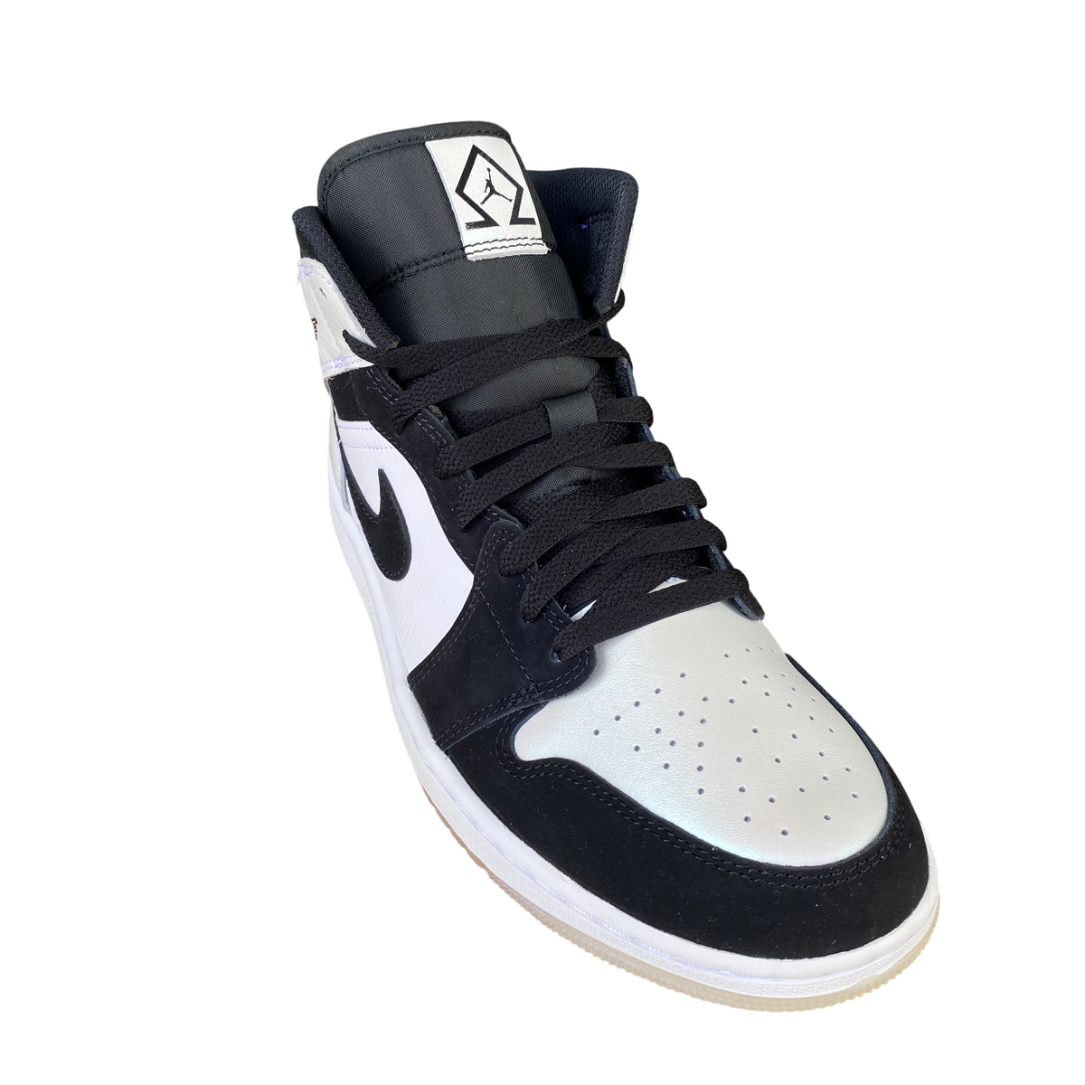 Jordan scarpa sneakers da uomo Air Jordan 1 Mid SE DH6933-100 bianco-nero