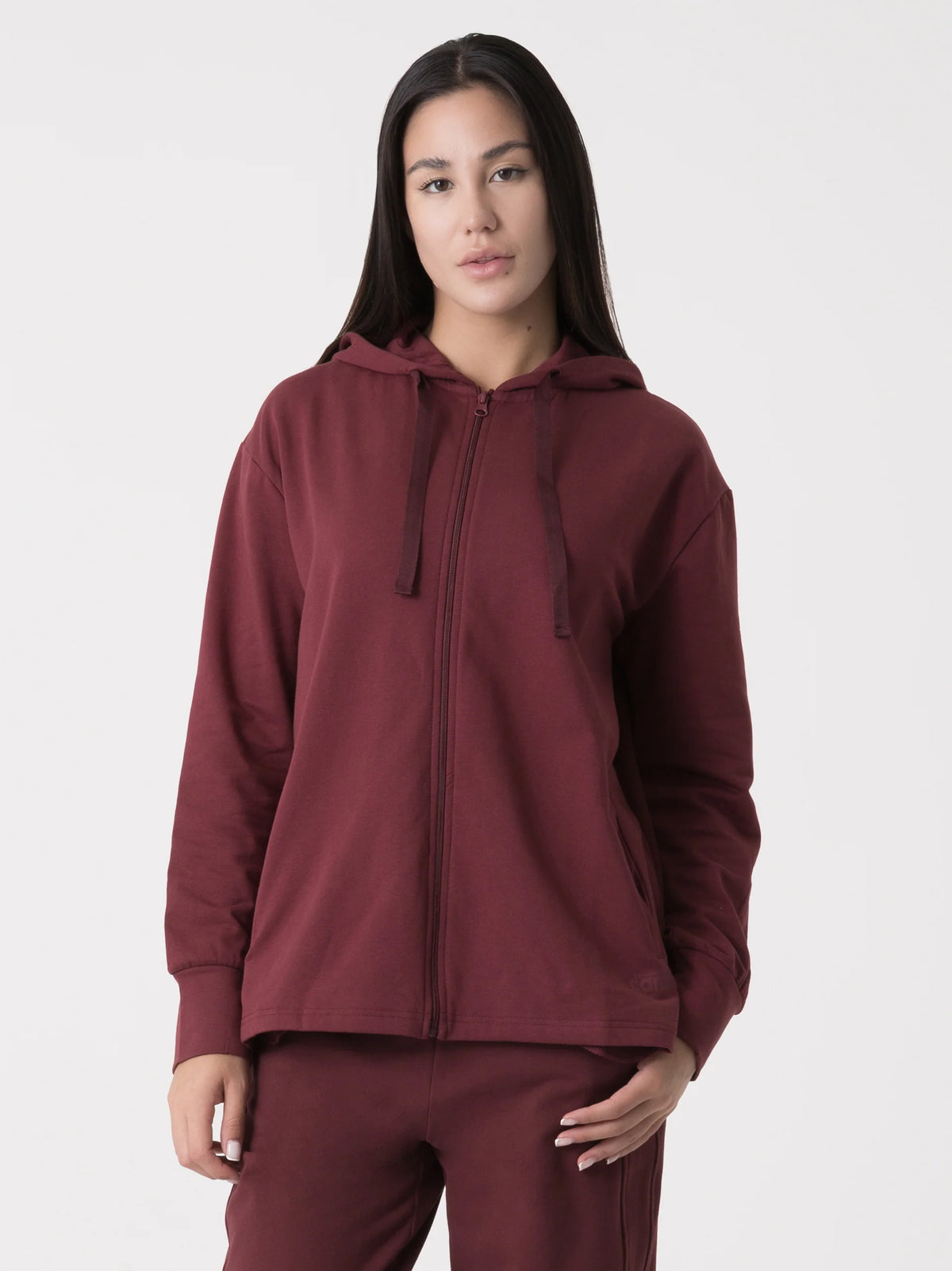 Dimensione Danza Full Zip 41D116F98 R900 Donna Rosso - Felpa Cappuccio