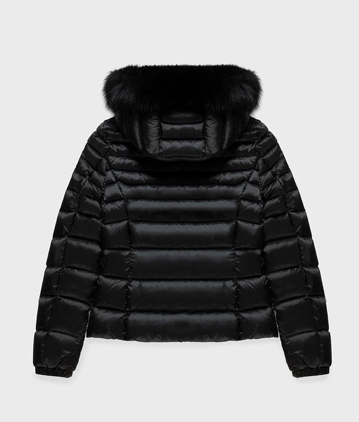 RefrigiWear piumino da donna MEAD FUR JACKET W97618 G06000 nero