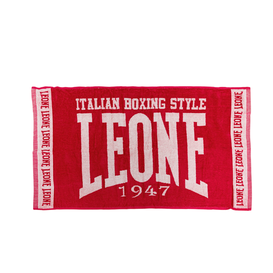 LEONE Asciugamano da Ring in spugna AC914 Rosso