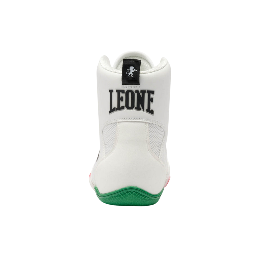 Leone 1947 Stivaletti Premium CL110 Bianco – Scarpe da Boxe Unisex, Comfort e Stabilità - retro 