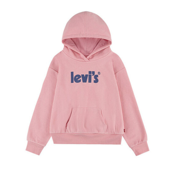 Levi's Felpa da ragazza con cappuccio 3EF958 4EF958 ACS rosa nuziale