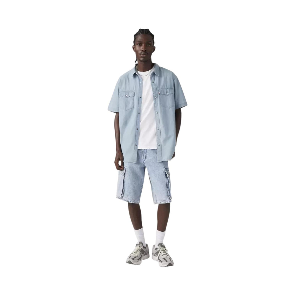 Levi's uomo 478™ Baggy Cargo Shorts 001GU0004 My Pockets Full Shorts-Blu