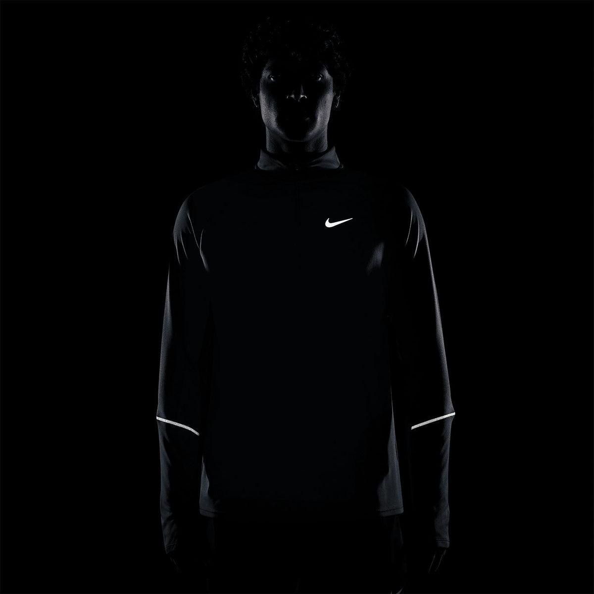 Nike maglia running da uomo 1/2 Zip  Miler Men's Dri-FIT UV IF2084-008 smokey blue