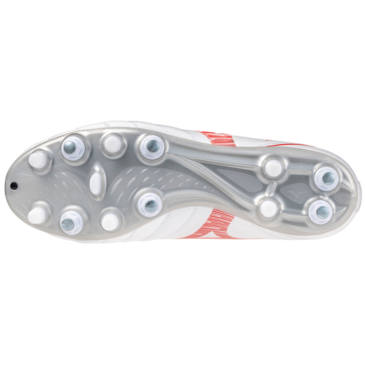 Mizuno scarpa da calcio da uomo Monarcida Neo III Select Mix P1GC242560 bianco-rosso suola mista