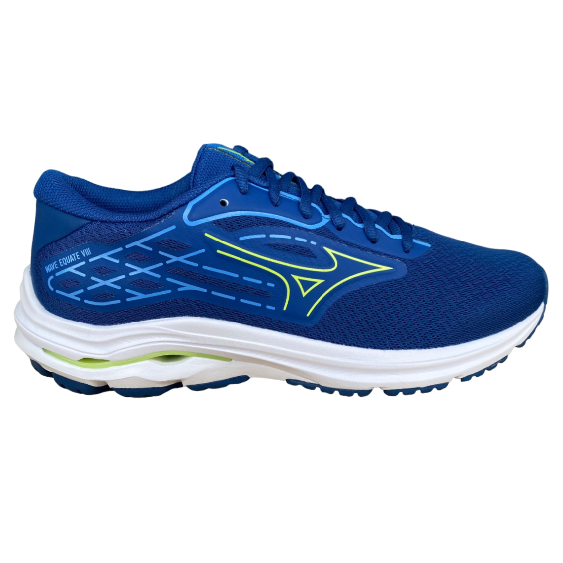 Mizuno scarpa da corsa da uomo Wave Equate 8 J1GC244802 blu verde