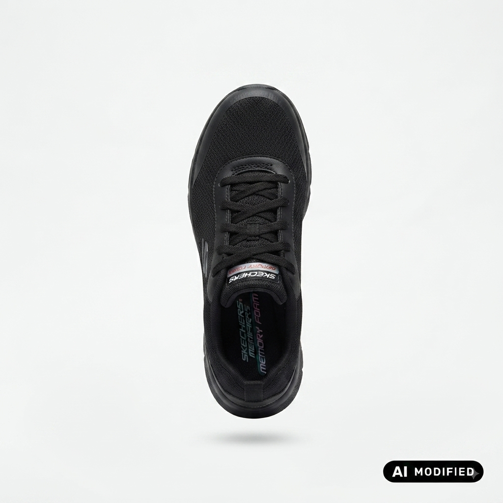 Skechers Bob Flex Proof 117351-BBK Donna Nera - Sneakers Waterproof