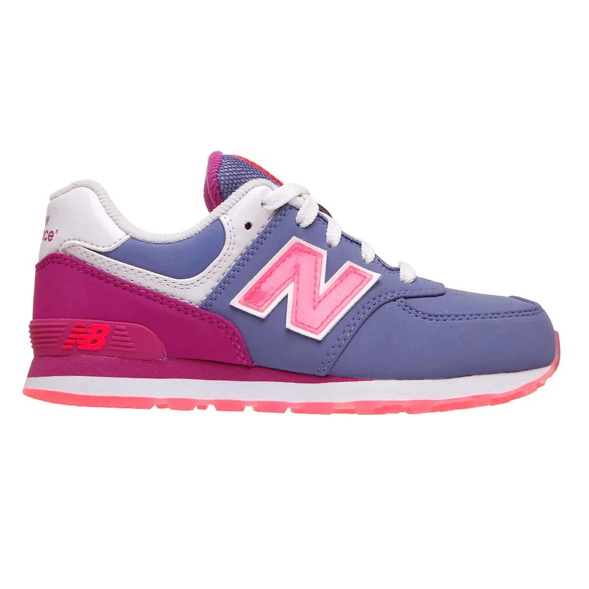 New Balance sneakers da ragazza KL574DYG blugrey fucsia