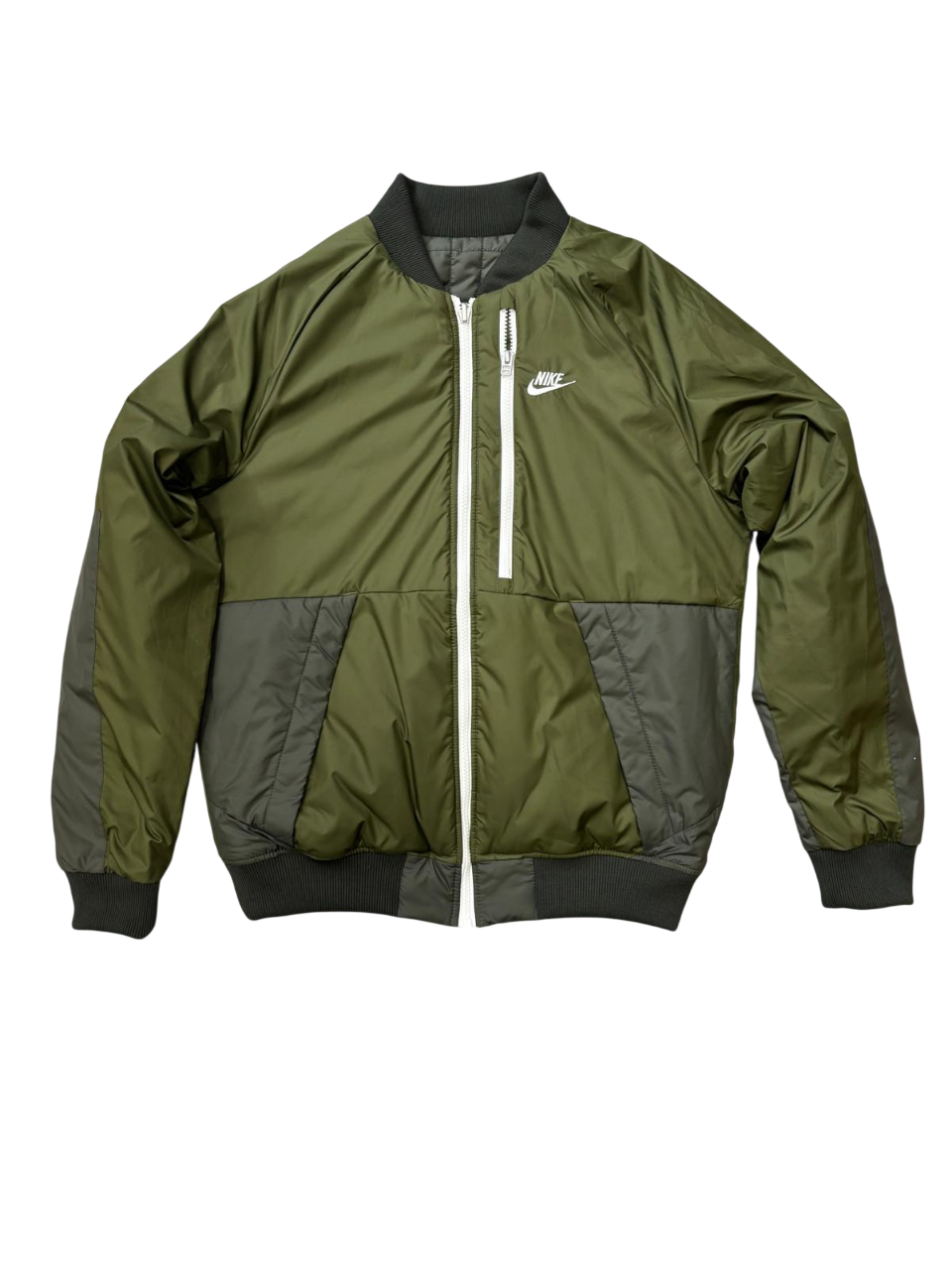 Nike Bomber Reversibile DD6849 326 Verde avanti
