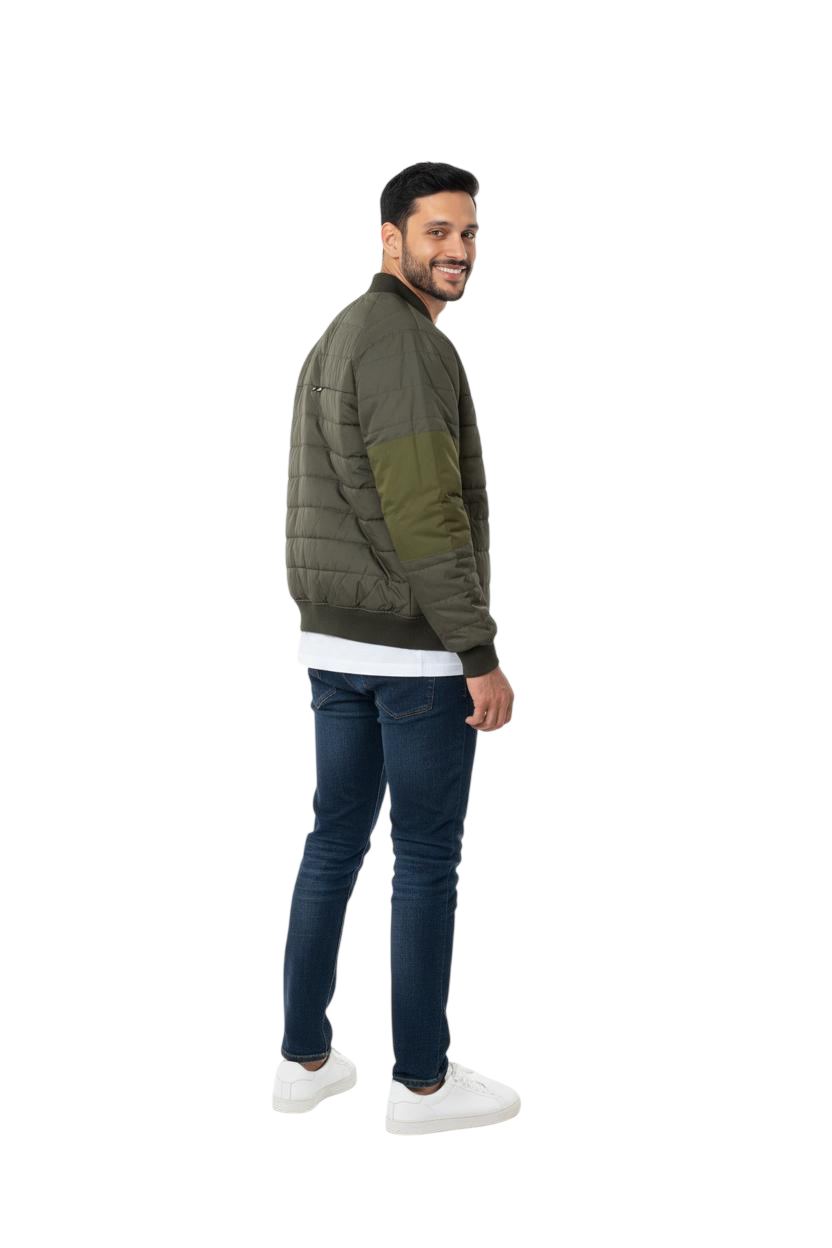 Nike Bomber Reversibile DD6849 326 Verde vista retro