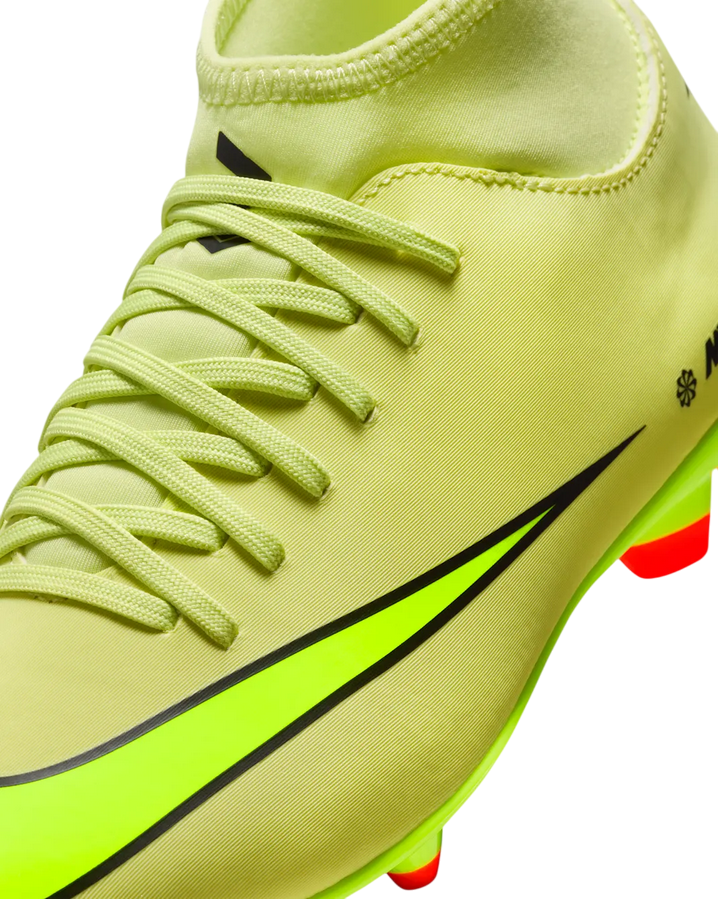 Nike Jr. Mercurial Superfly 10 Club FQ8318-300 Lime | Scarpa calcio multiterreno alta bambino - dettaglio 
