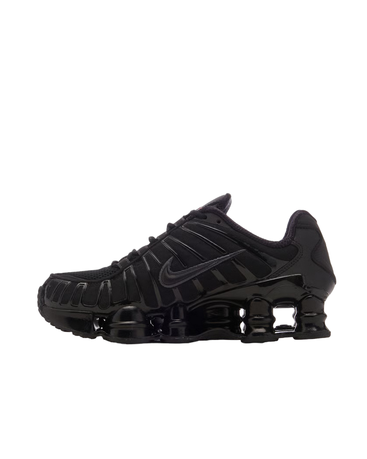 Nike scarpa sneakers da donna Shox TL AR3566-002 nero laterale