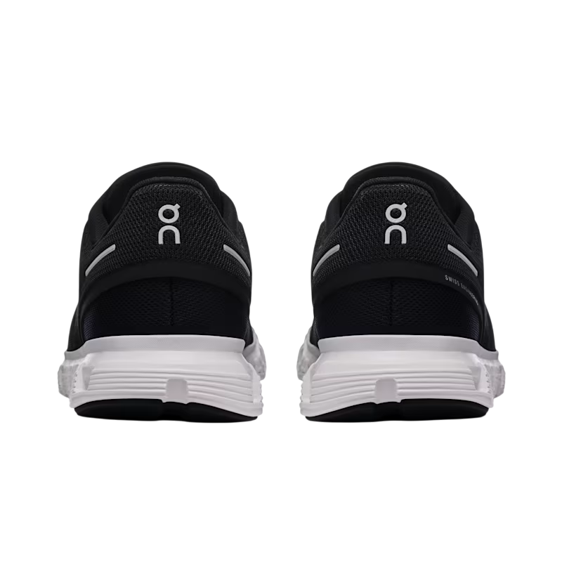 Vista posteriore scarpa running On Cloud 6 donna con supporto tallone migliorato