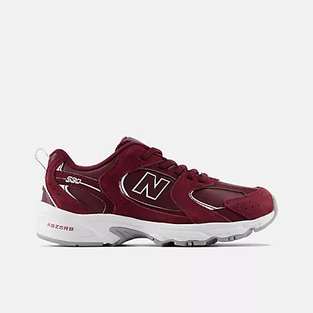 New Balance scarpe sneakers da bimbo con laccio elastico P530MQ vino