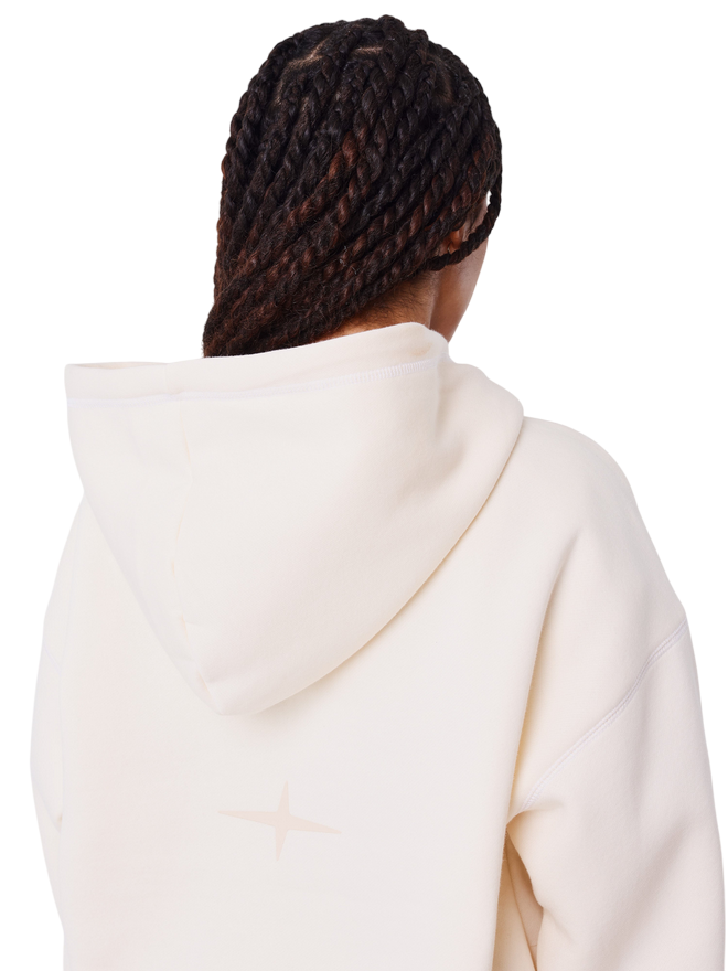 PXP Felpa Sportiva da Donna F252046 Crema - Felpa con Cappuccio con Logo PXP - cappuccio 