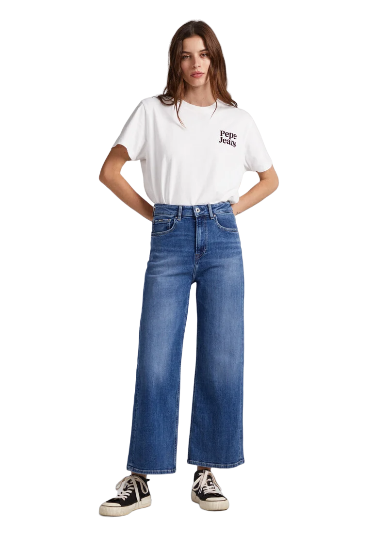 Pepe Jeans pantalone largo Lexa Sky High PL204162CS58 blu
