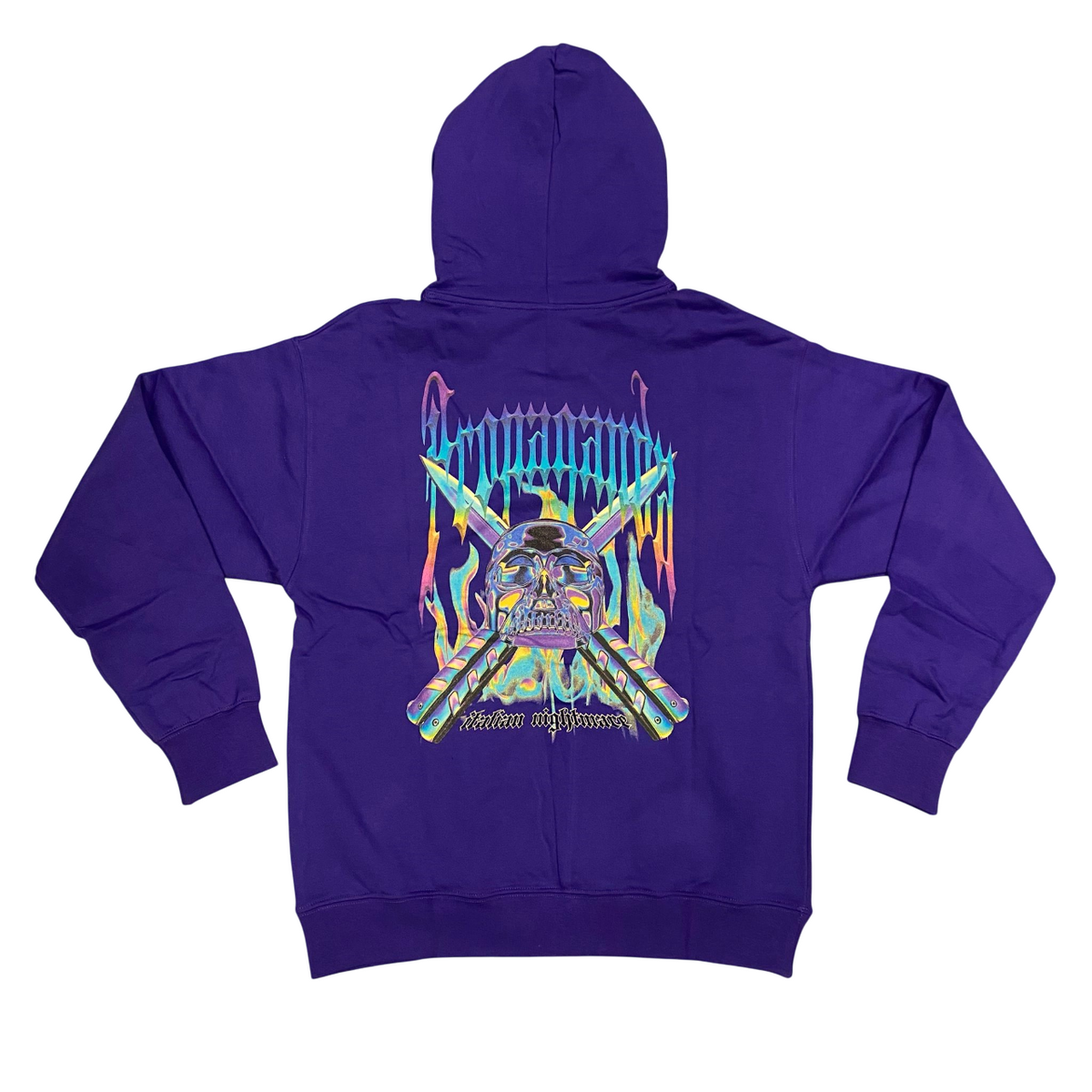 Propaganda felpa con cappuccio Rainbow 203-35 viola