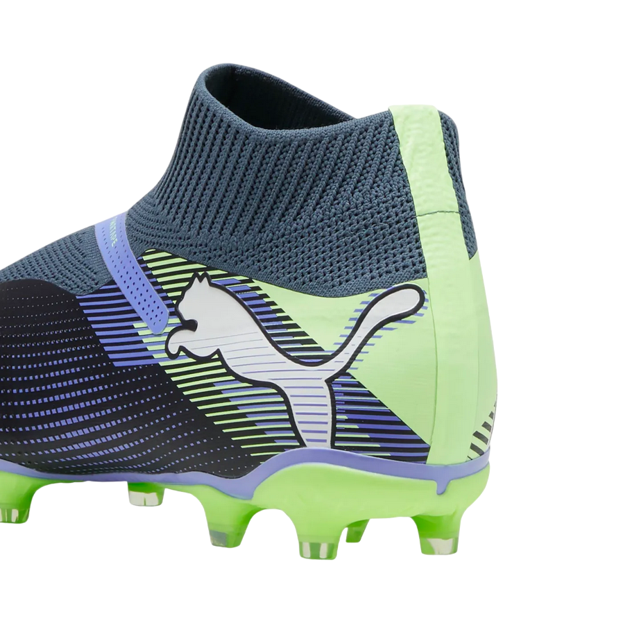 Scarpe da calcio Puma Future 7 Match + LL FG/AG 107928-03 colore cielo-blu-verde acido per terreni naturali e artificiali