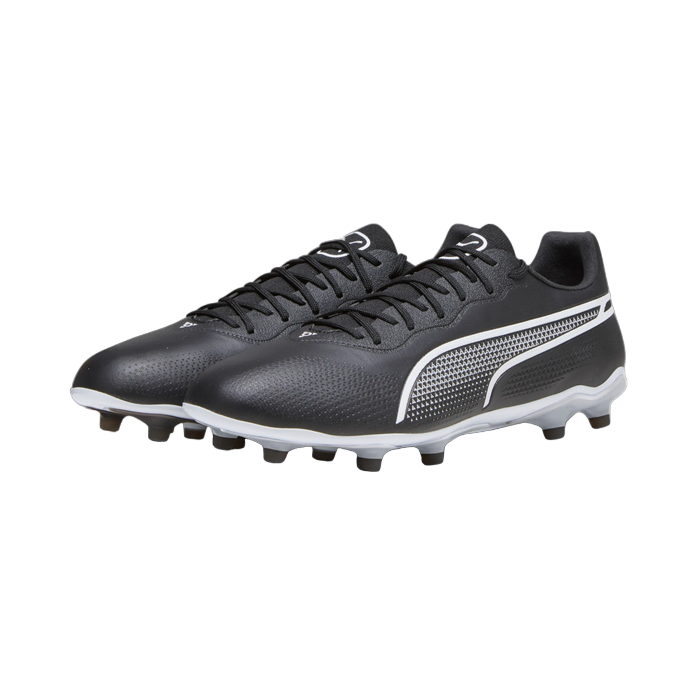 "Scarpe da calcio Puma King Pro FG/AG 107566-01 colore nero-bianco per terreni naturali e artificiali da uomo