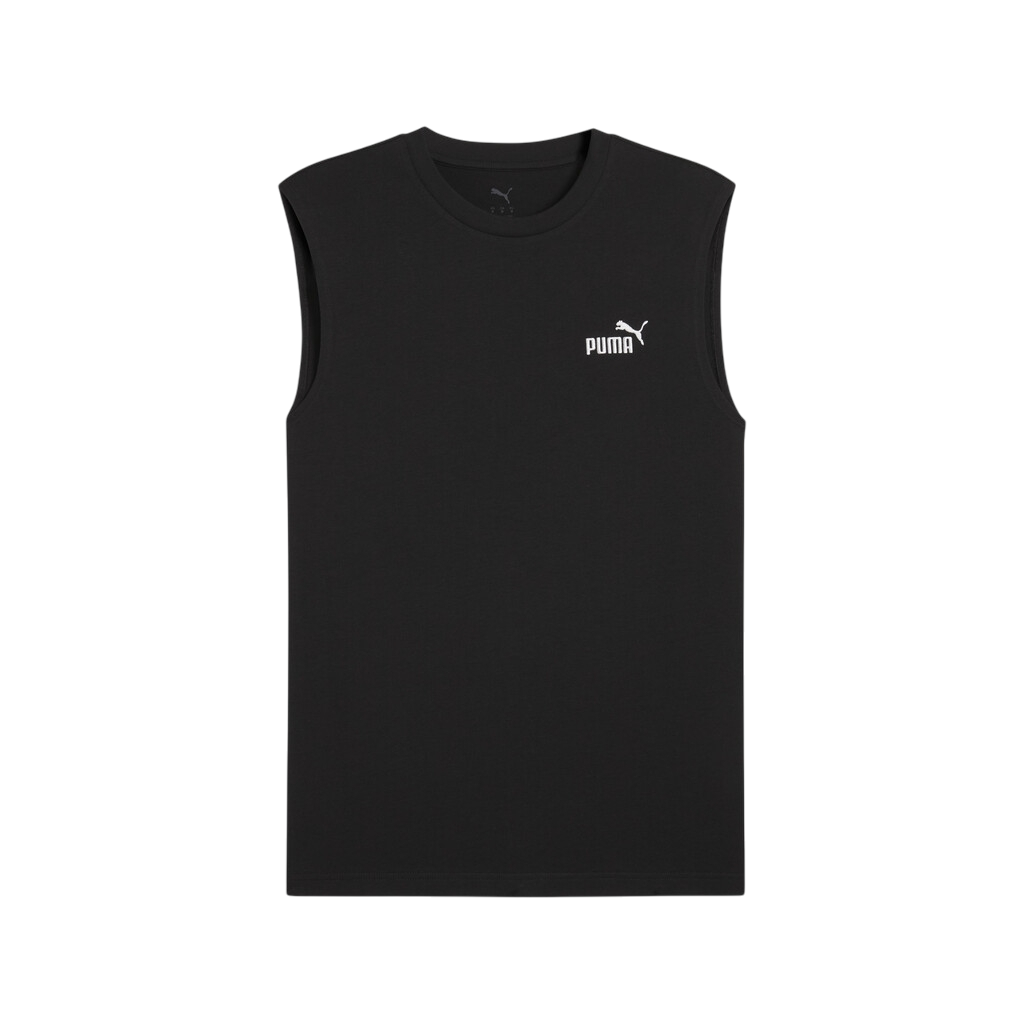 Puma maglietta smanicata da uomo con Logo piccolo Essentials 682626-01 nero