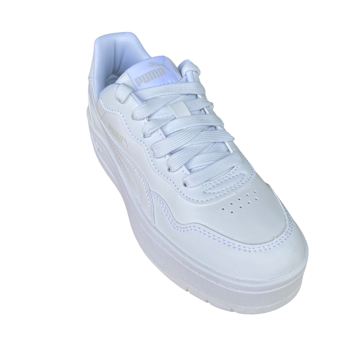 Puma scarpa sneakers da donna Court Lally Skye 400368-01 bianco