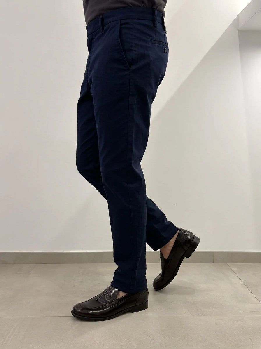 Hamaki-Ho pantalone casual da uomo PSI1880H blu