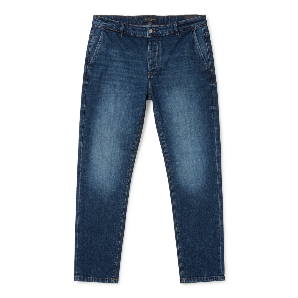 Hamaki-Ho pantalone jeans da uomo PJI1859H denim blu