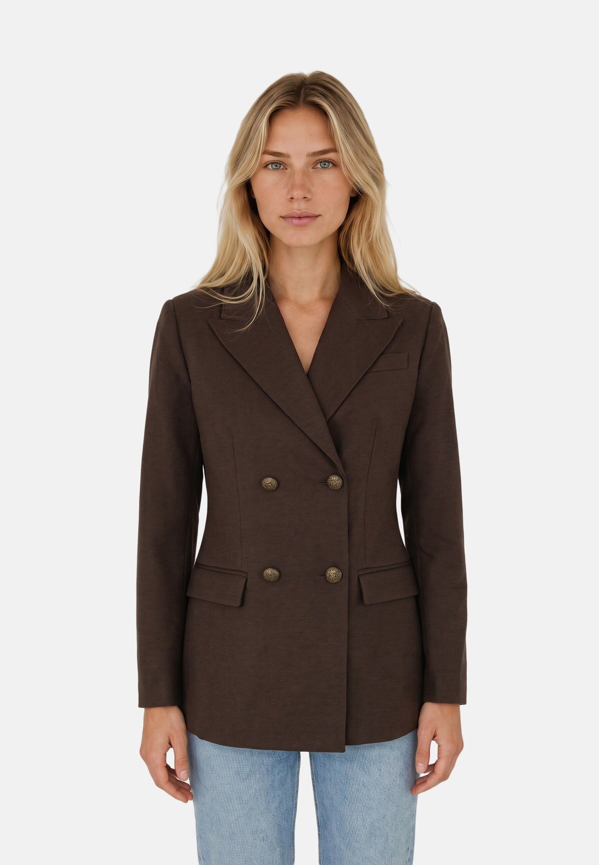 Yes Zee Blazer 1467 G037/D700 2232 Donna Marrone - Doppiopetto
