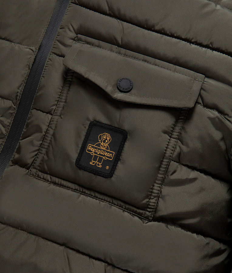 Refrigiwear Josh Jacket 25AIRM0G23308 Sea Turtle – Piumino Uomo Verde - logo