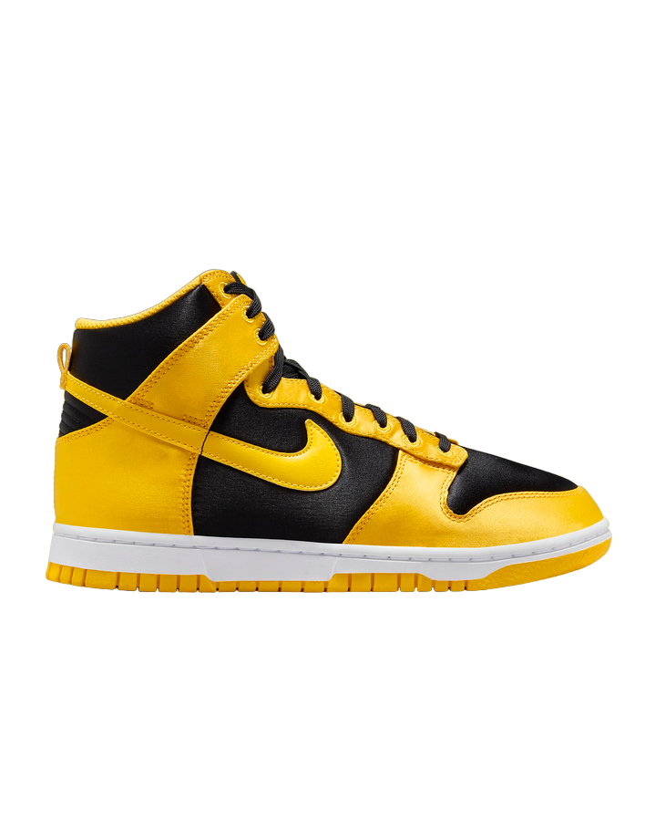 Scarpa sneakers da donna Dunk Alta FN4216-001 nero bianco giallo mais