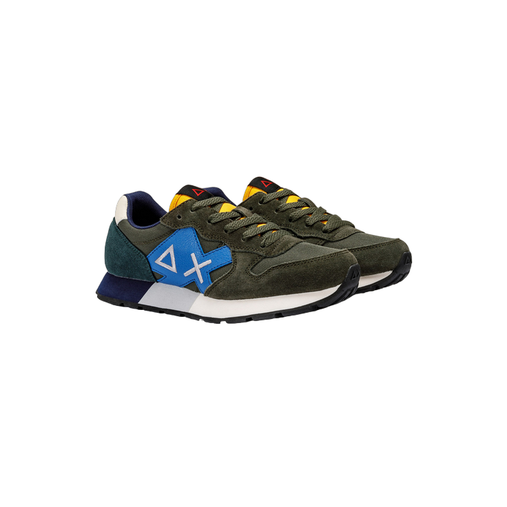 Sun68 scarpa sneakers da ragazzo Jaki Solid Z43313T 23 verde militare scuro