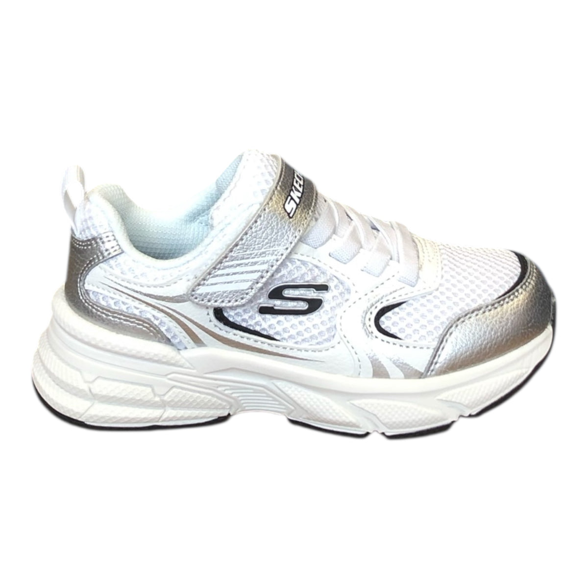 Skechers Retro-Graph 303692L WSL White/Silver Bambino