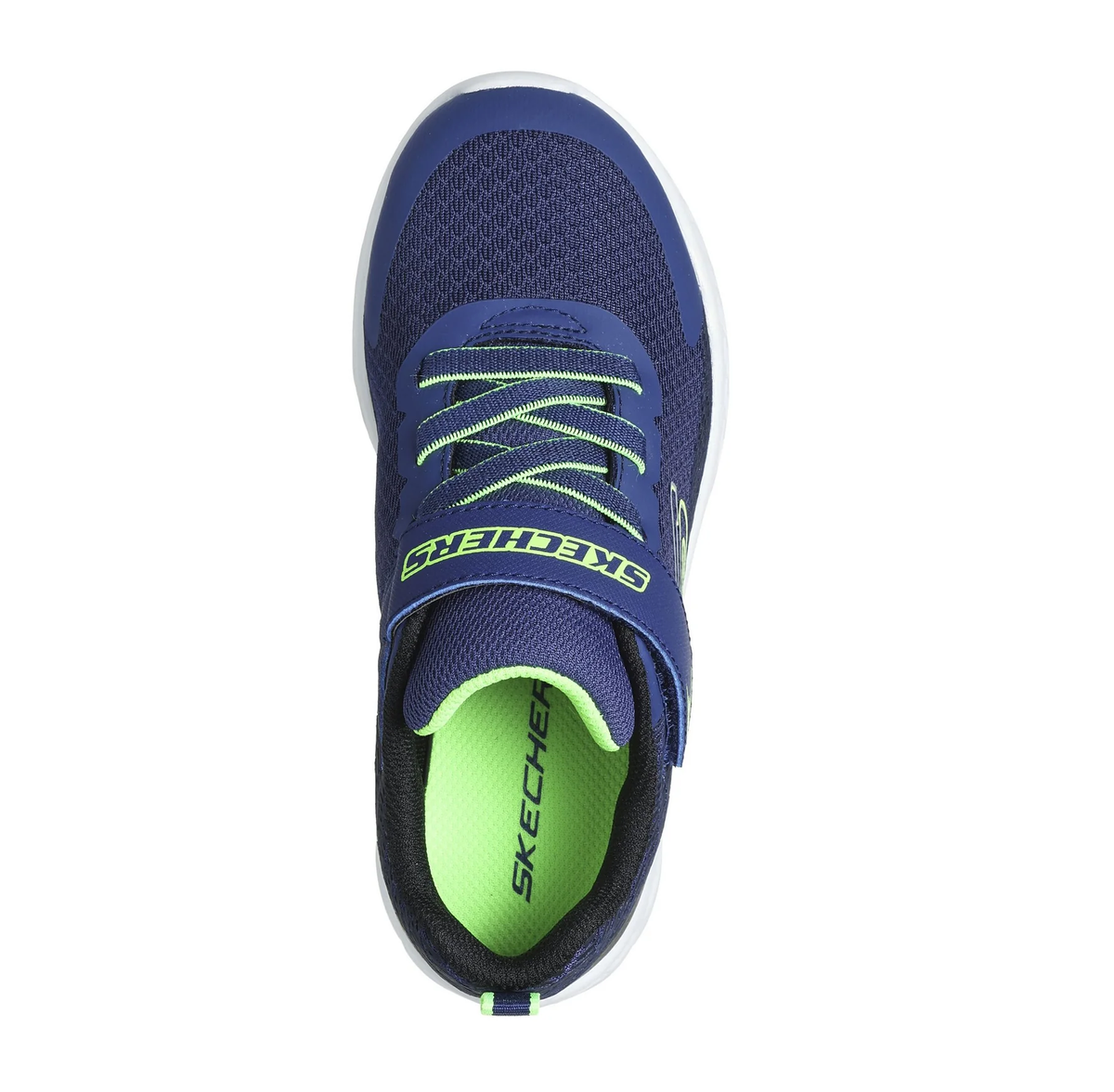 Skechers scarpa da ginnastica da ragazzo Microspec II Zovrix 403924LNBLM blu-nero-lime