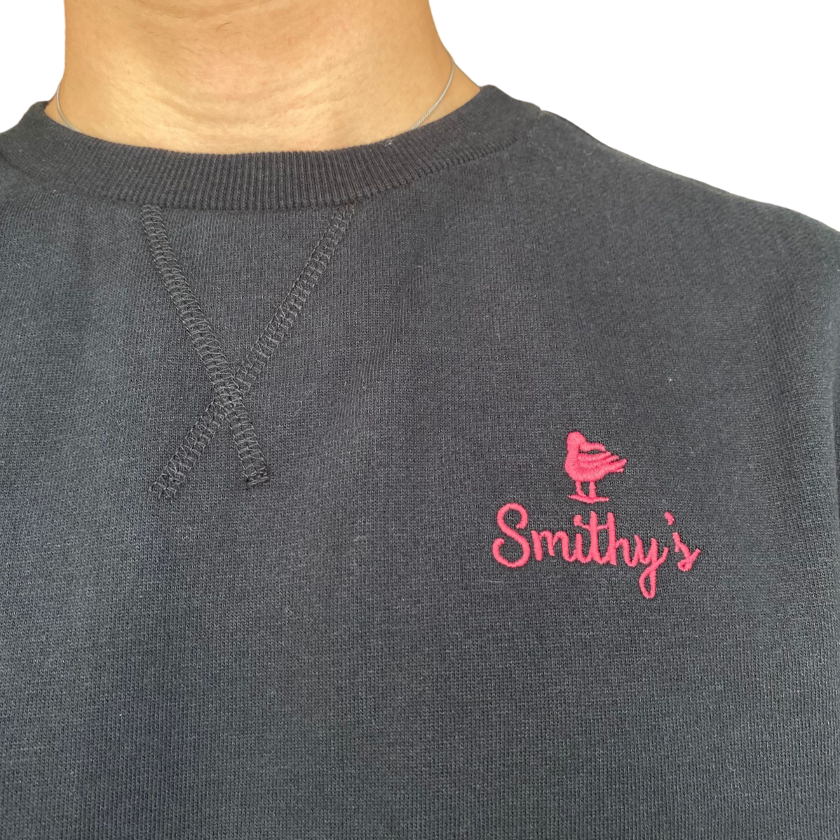 Smithy's felpa girocollo da uomo nero