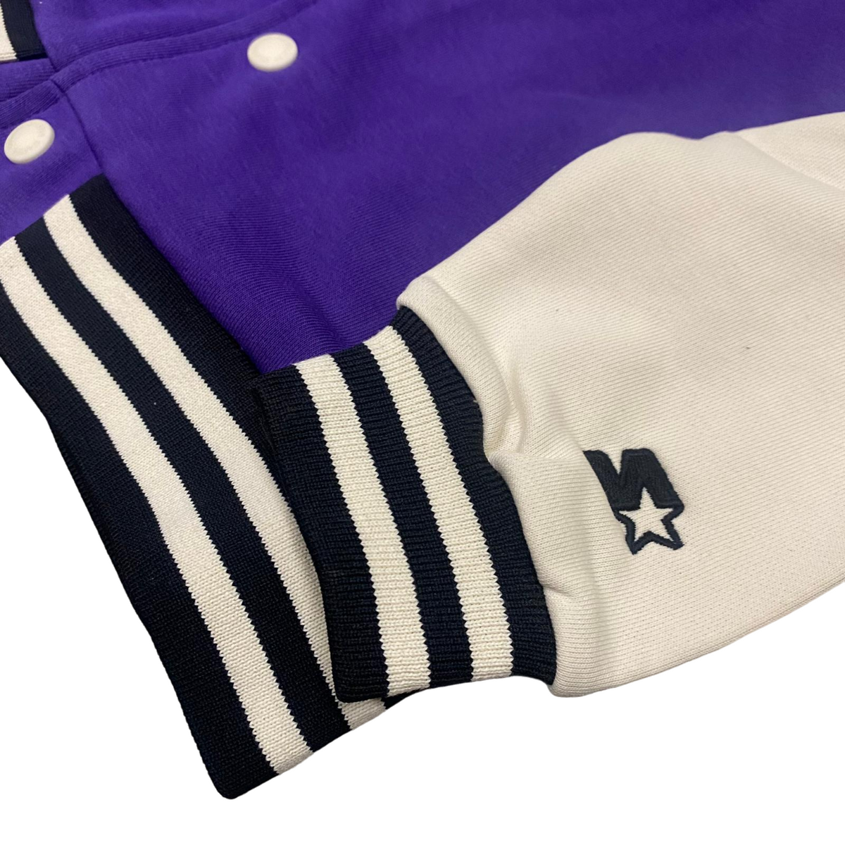 Starter giacca bomber in felpa da ragazzo Varsity viola