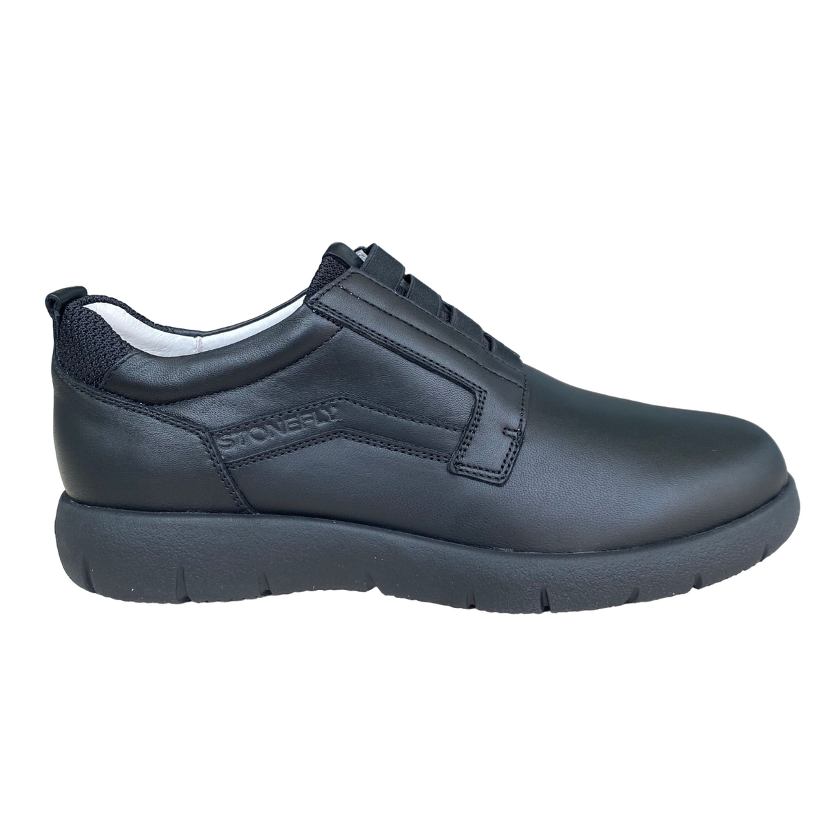 Stonefly scarpa casual da uomo in pelle Stream 31 221206 000 nero