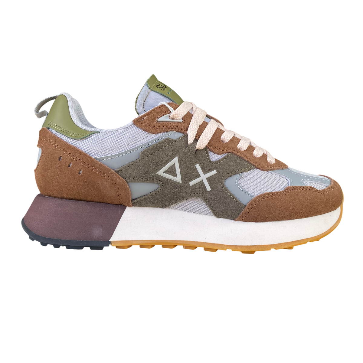 Sun68 scarpa sneakers da uomo Jaki Outdoor z35115 08 marrone