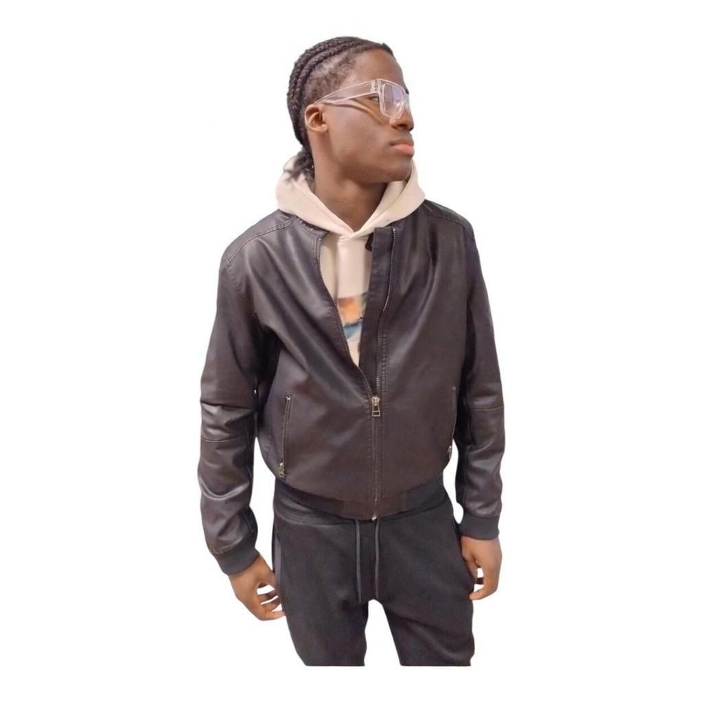 Trez Giubbotto in ecopelle GREASE-10PU M50243 935 nero  giubbotto