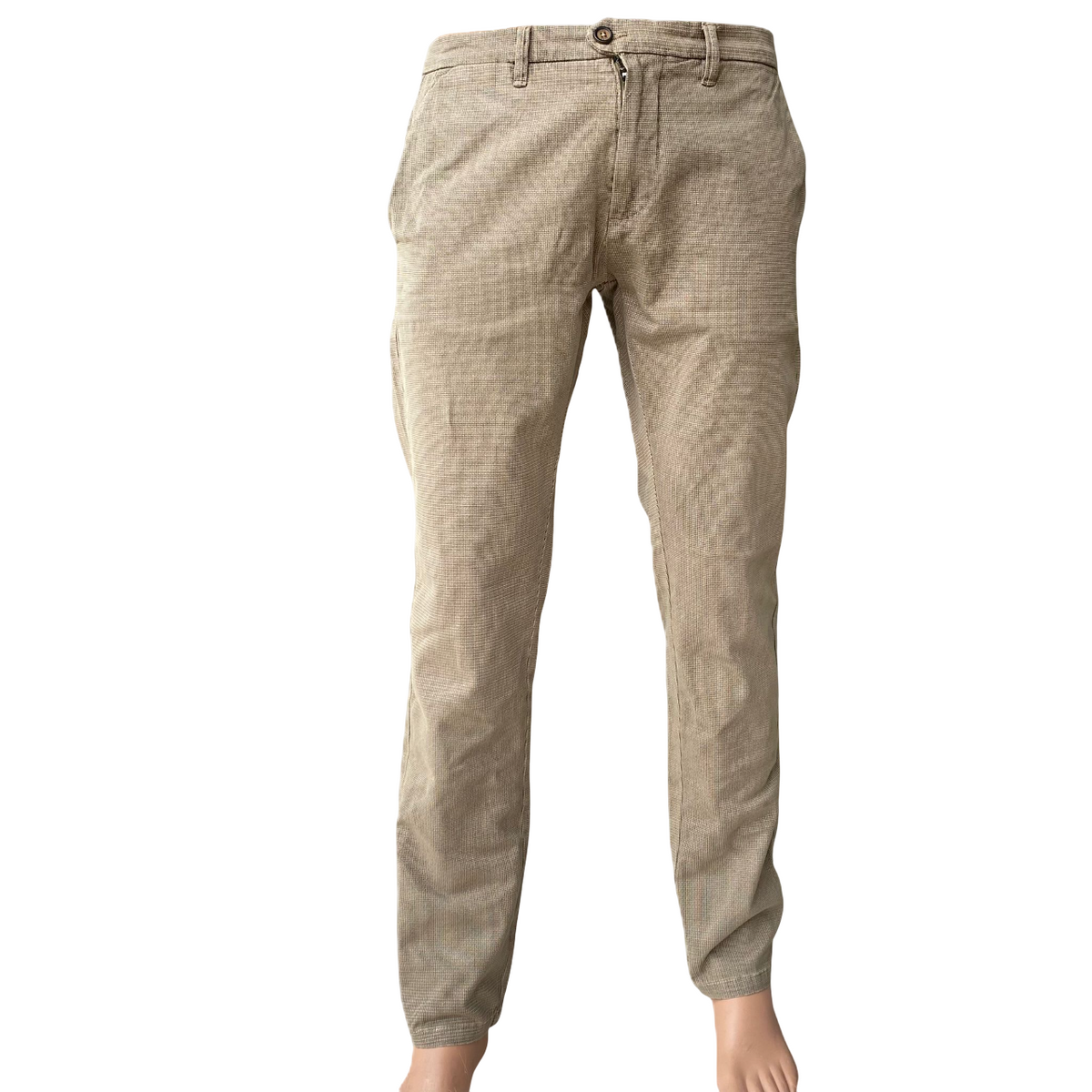 Trez Pantalone Uomo Microfantasia PRATT-1702STP M49604 895 Marrone – casual, elegante, comfort uomo