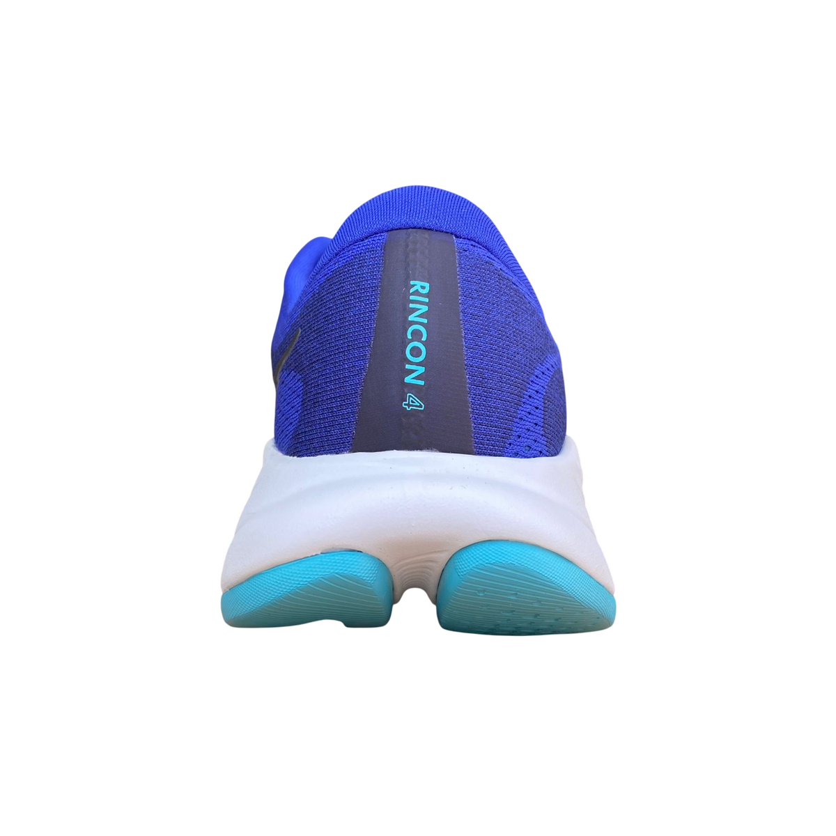 Vista posteriore tallone Hoka Rincon 4 con supporto e calzata che avvolge perfettamente il piede