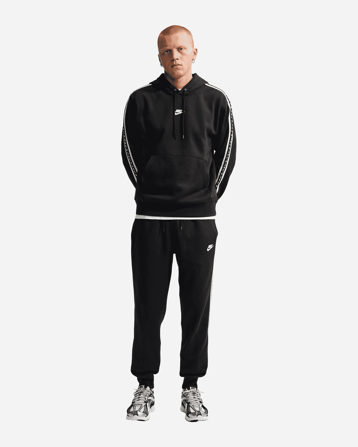 Nike felpa da uomo con cappuccio IX9497-010 nera