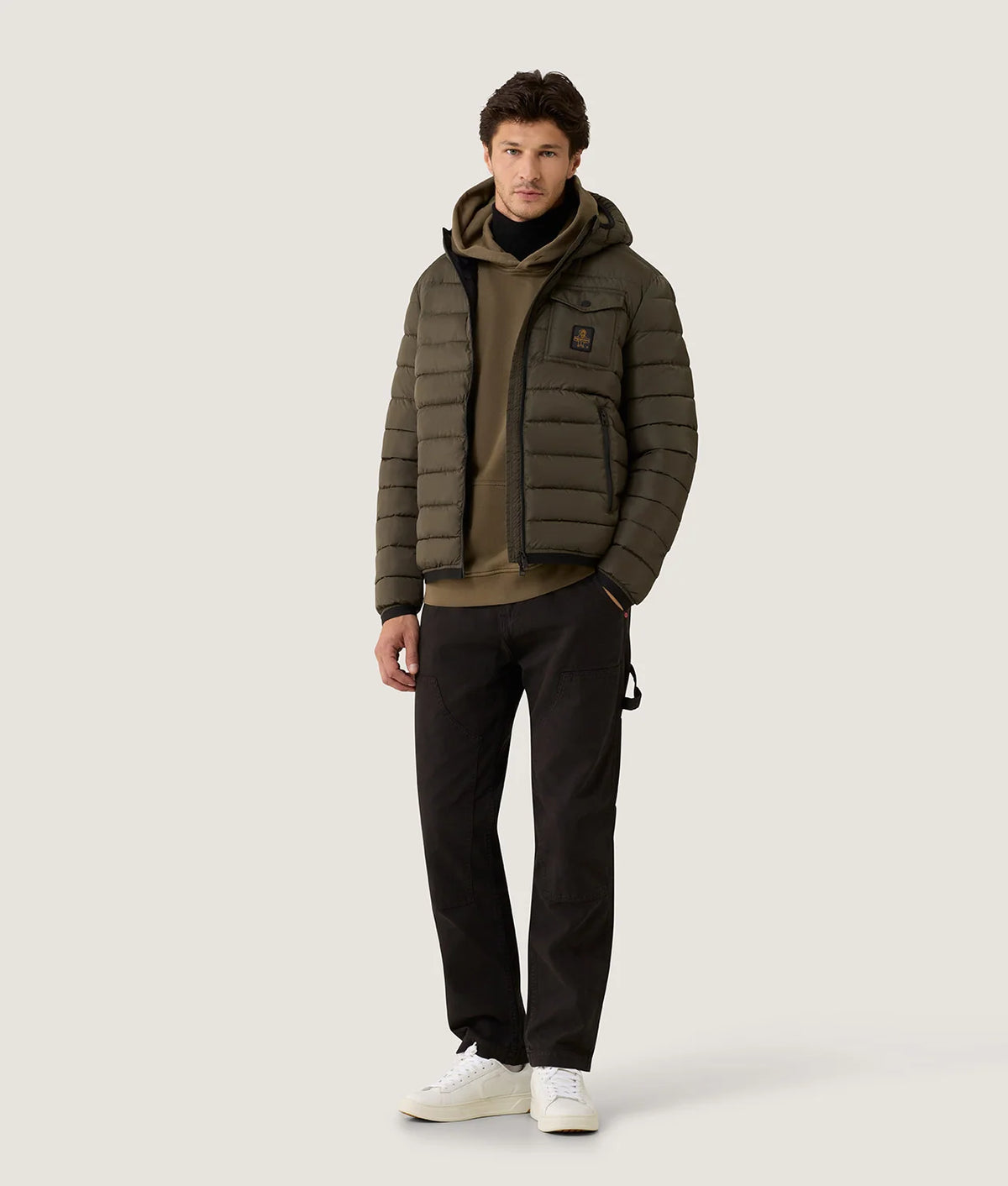 RefrigiWear Josh G23308 E04010 Uomo Verde Sea Turtle - Piumino