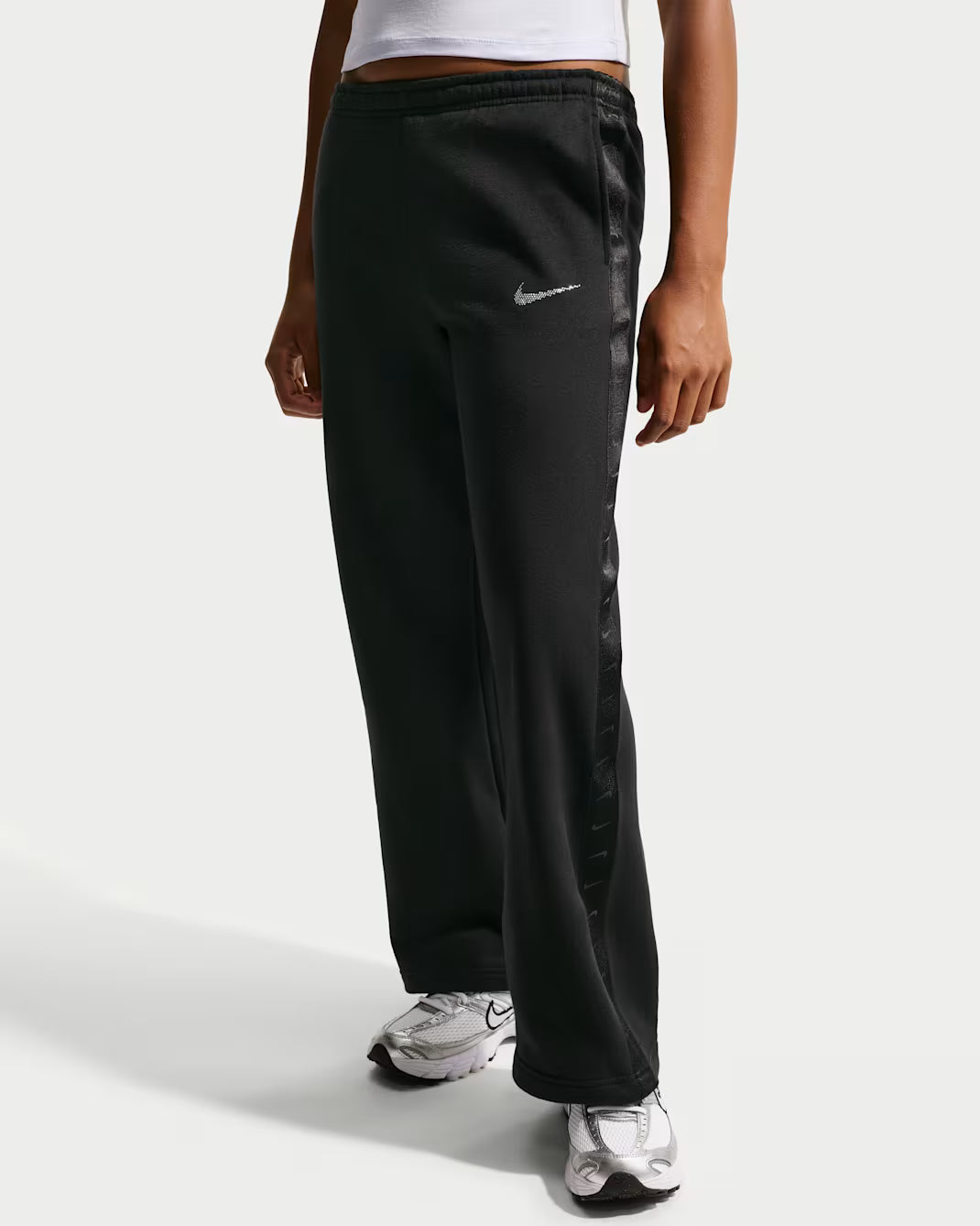 Nike pantalone sportivo da ragazza Studio Fleece IM4983-010 nero