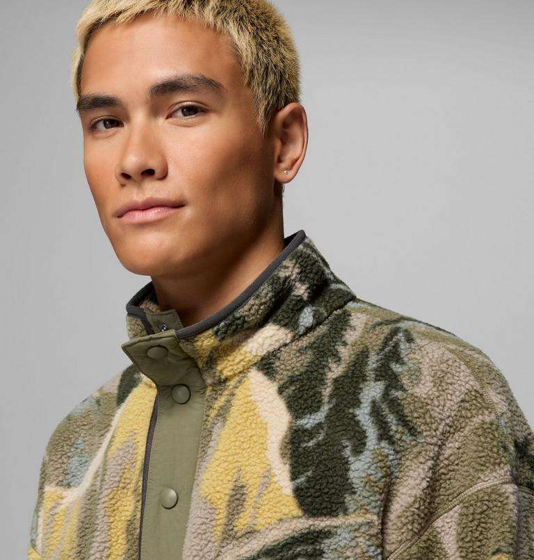 Columbia  PILE da uomo HELVETIA™ II PRINTED HALF SNAP FLEECE 2098461 397 verde