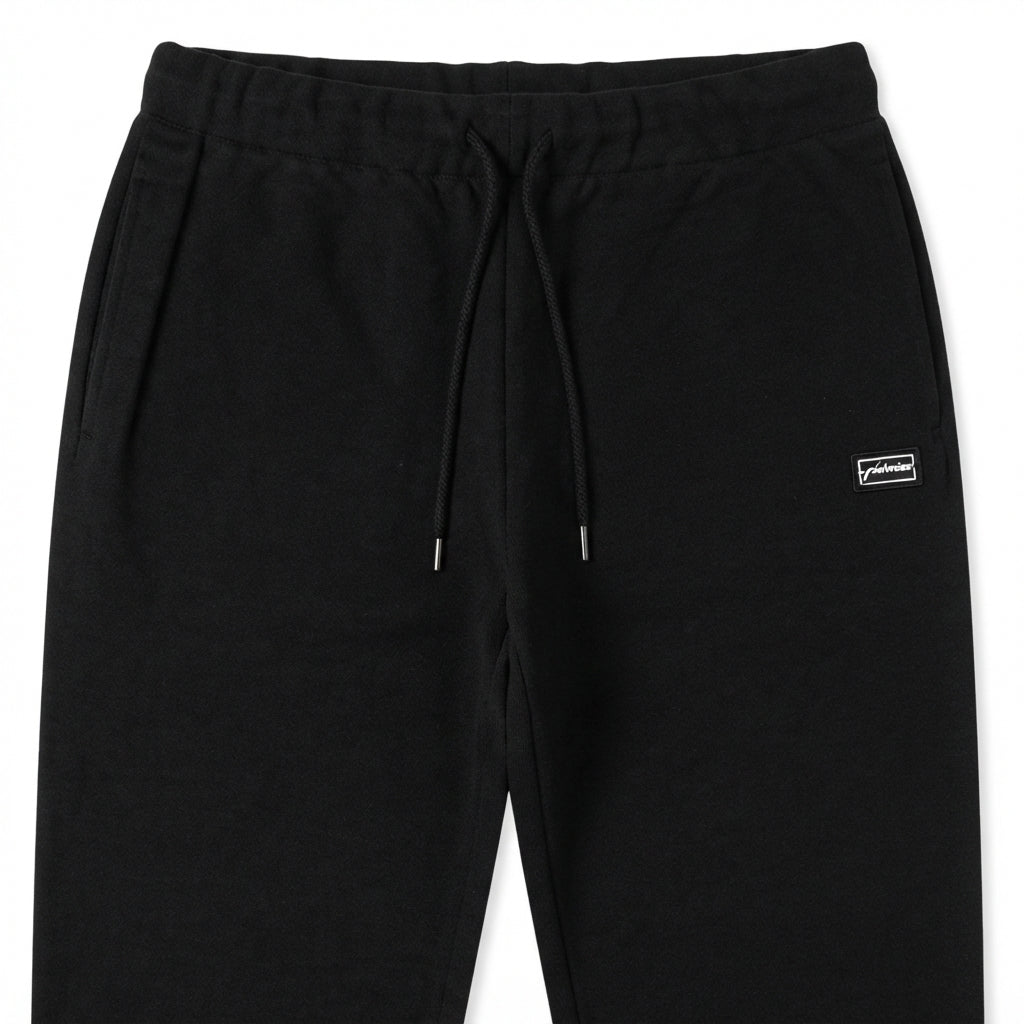 Hangar93 pantalone sportivo da uomo in cotone felpato Z805D nero