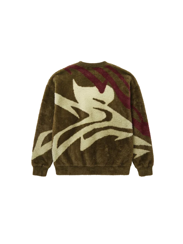 Project X Paris Round neck mohair animal sweater 2661010 OG verde