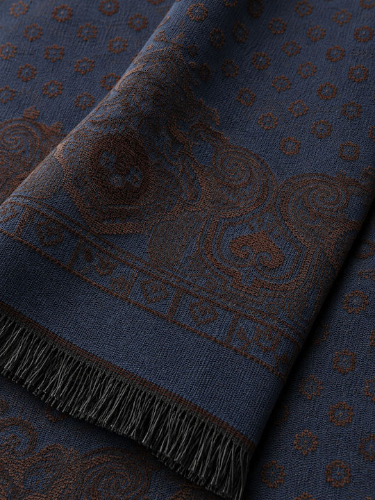 Hamaki-Ho sciarpa da uomo SPI230H BNM blu-navy