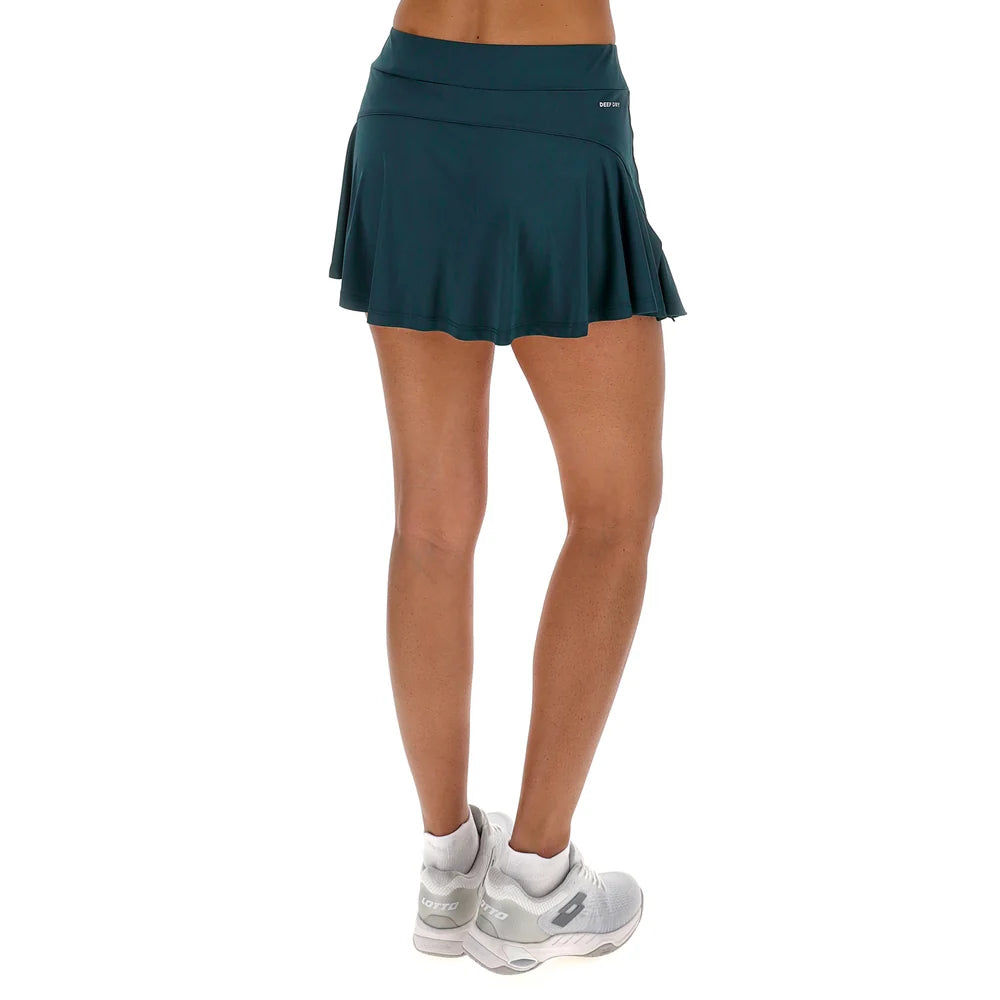 Lotto Tech W III D2 Skirt 223351-ERO Donna Verde - Gonna Tennis