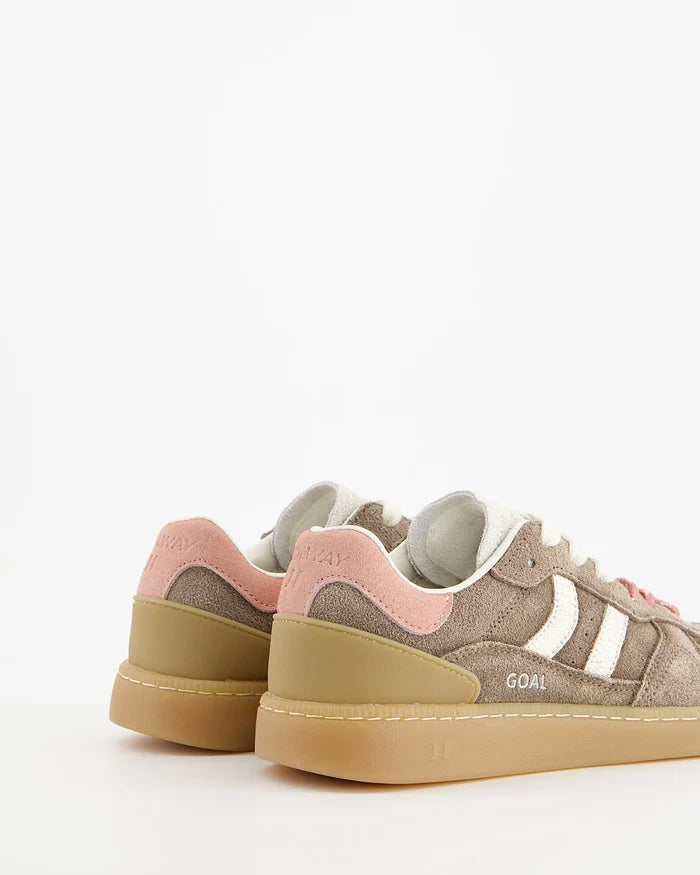 Coolway scarpa sneakers da donna Goal moc marrone